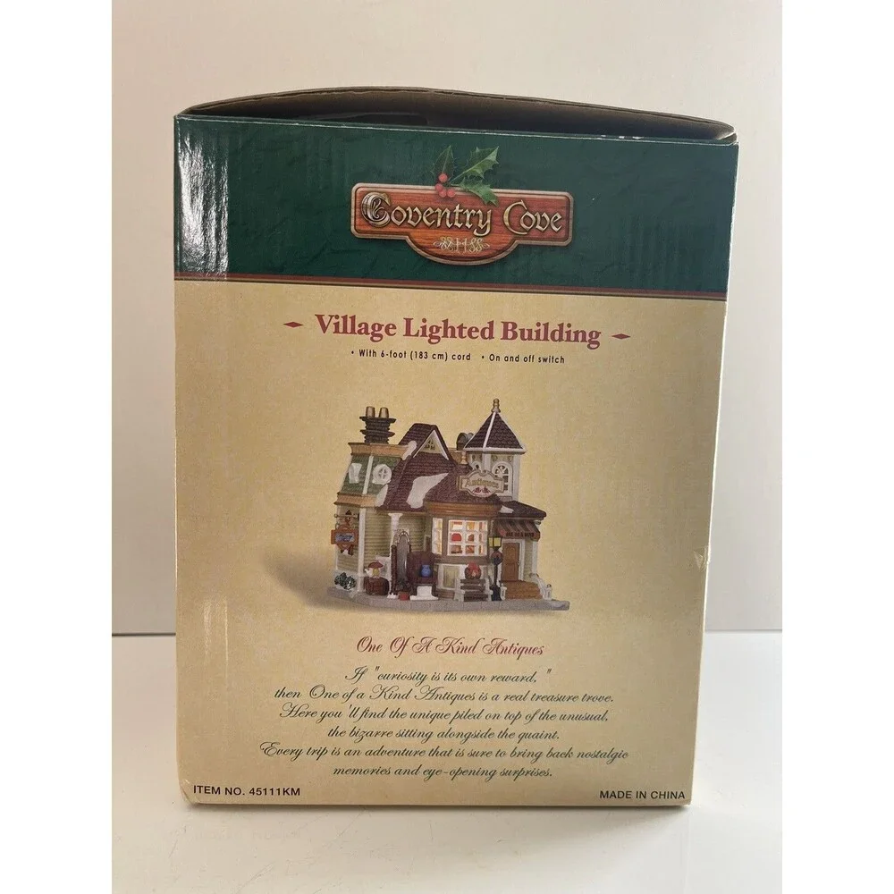 Lemax Coventry Cove 2004 One Of A Kind Antiques Village Lighted Building Retired